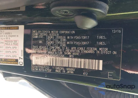 2017 Toyota 4Runner Trd Off Road z USA, uszkodzony, nr VIN JTEBU5JR2H5407268